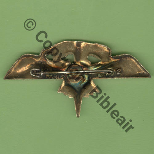 00.341 A0792 75.95 CIEH.341 CHAMBERY 75-85 TOULOUSE 85-95  AB.P+Bol pince petit Dos lisse Embouti Cuivre   Src.Y.GENTY 15EurInv 